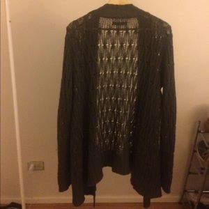 Old Navy see through sweater;knitted yarn material